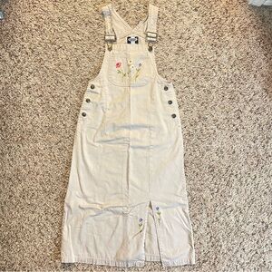 Vintage In Design girls floral‎ overall dress size 10
